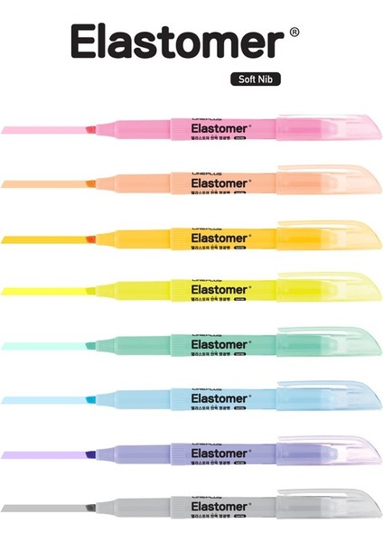 Elastomer Fosforlu Kalem Pastel Renkler Sarı