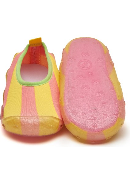 Turuncu Kız Çocuk Kaydırmaz Tabanlı Deniz Ayakkabısı modelleri