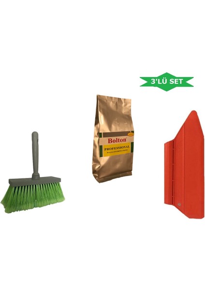 3'lü Set 125GR. Duvar Kağıdı Yapıştırıcısı (Tutkal-Fırça-Spatula)