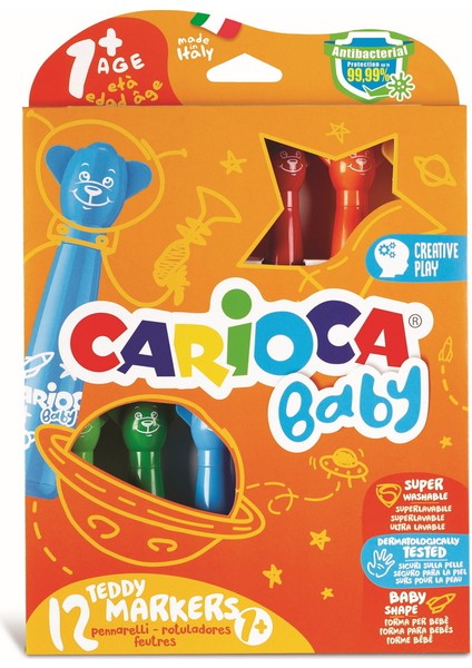 Teddy Jumbo Süper Yıkanabilir Keçeli Boya KALE12'LI