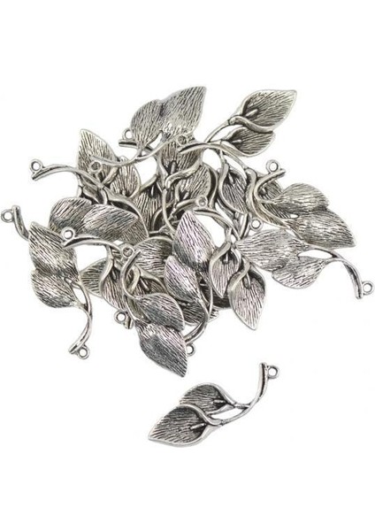 3X20 Adet Tibet Gümüş Lily Calla Çiçek Charms Kolye Takı Yapımı Craft 3 Adet (Yurt Dışından)