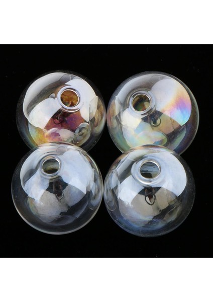 3x 10 Adet Gökkuşağı Mini Temizle Cam Küre Cam Top Şişe Kolye Charms 25MM (Yurt Dışından) fırsatları
