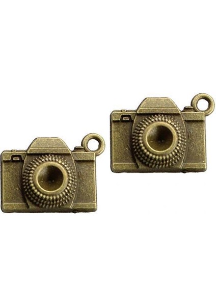 3X10 Adet Antik Pirinç Charms Kolye Bulma Takı Yapımı Dıy Craft Kamera 3 Adet (Yurt Dışından)