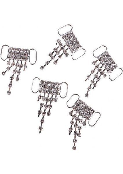 2x5 Adet Püsküller Kristal Rhinestone Bikini Bağlayıcı Giysi Dekorasyon Zinciri 2 Adet (Yurt Dışından)
