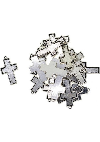 3X20 Adet Çapraz Kolye Tepsiler Boşlukları Cameo Çerçeve Cabochon Ayarları 37X21MM 3 Adet (Yurt Dışından)