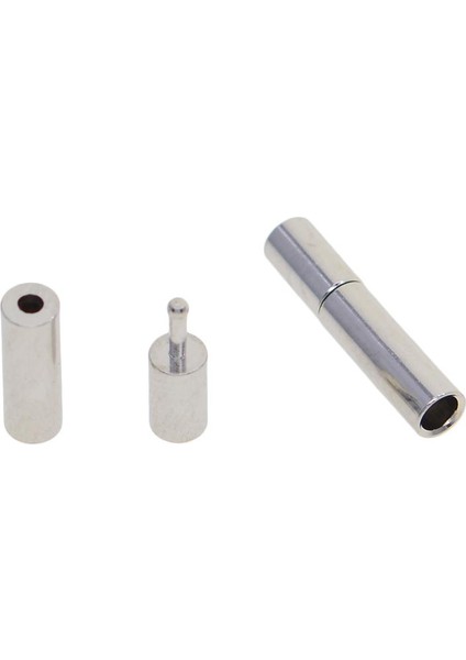 9X10 Set Gümüş Deri Tutkalı Süngü Itme Tüp Toka Takı Yapımı 14X3MM 9 Adet (Yurt Dışından)