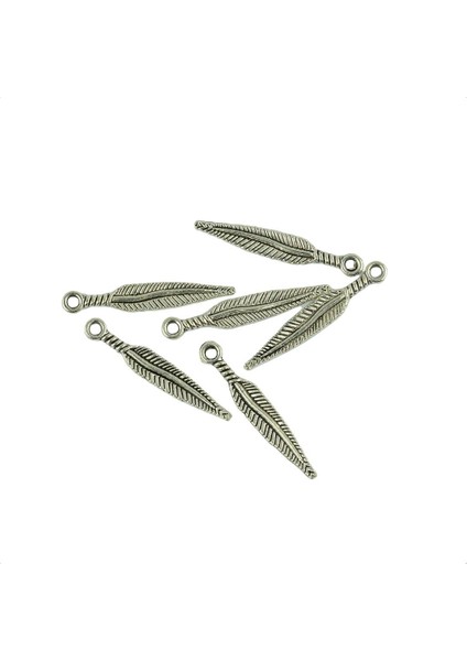 3X100 Parça Tibet Gümüş 3D Uzun Tüy Charms Kolye Takı Dıy Yapımı 3 Adet (Yurt Dışından)