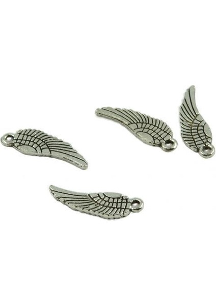 5xnew Tibet Gümüş Dainty Melek Charm Kolye Takı Yapımı 17X5MM 5 Adet (Yurt Dışından)