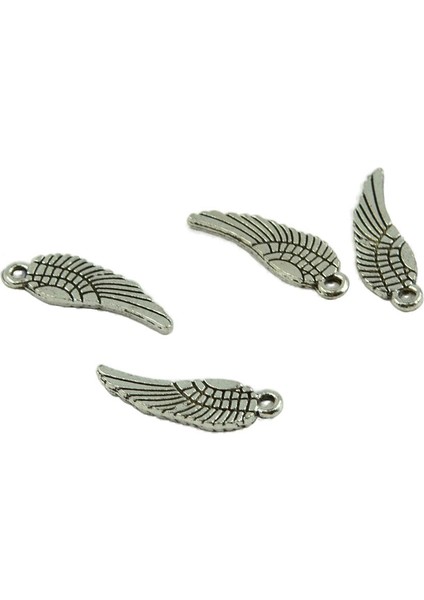 5xnew Tibet Gümüş Dainty Melek Charm Kolye Takı Yapımı 17X5MM 5 Adet (Yurt Dışından) fiyatları