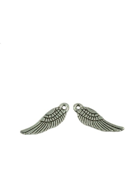 5xnew Tibet Gümüş Dainty Melek Charm Kolye Takı Yapımı 17X5MM 5 Adet (Yurt Dışından) modelleri