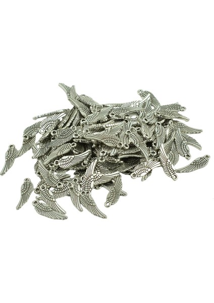 5xnew Tibet Gümüş Dainty Melek Charm Kolye Takı Yapımı 17X5MM 5 Adet (Yurt Dışından) indirimleri