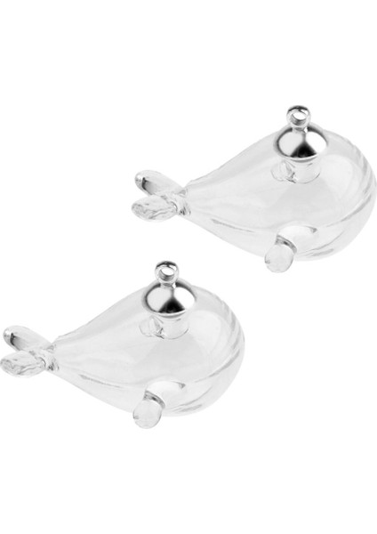 3X2PCS Mini Balina Boş Cam Dileğiyle Şişe Flakon Kolye Charms Kavanoz Gümüş 3 Adet (Yurt Dışından) modelleri