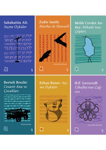 Açıkhava Serisi 1-2-3-4-5-6. Kitaplar Set - Sabahattin Ali - Zadie Smith - Melih Cevdet Anday - Bertolt Brecht - Erhan Bener - H. P. Lovecraft