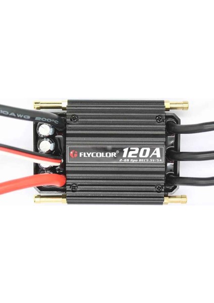 Flycolor Waterproof 120A 2-6s Brushless Esc 5.5V/5A Bec