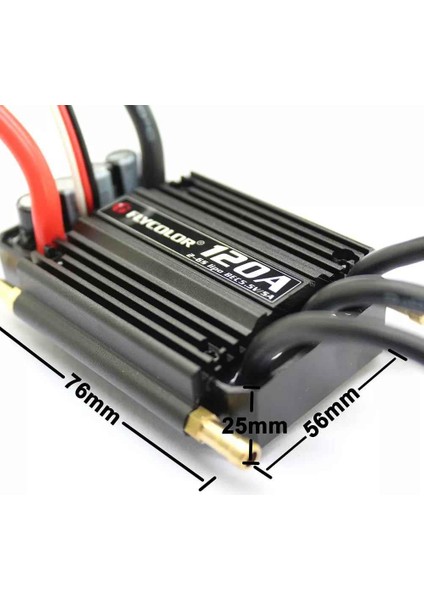 Flycolor Waterproof 120A 2-6s Brushless Esc 5.5V/5A Bec