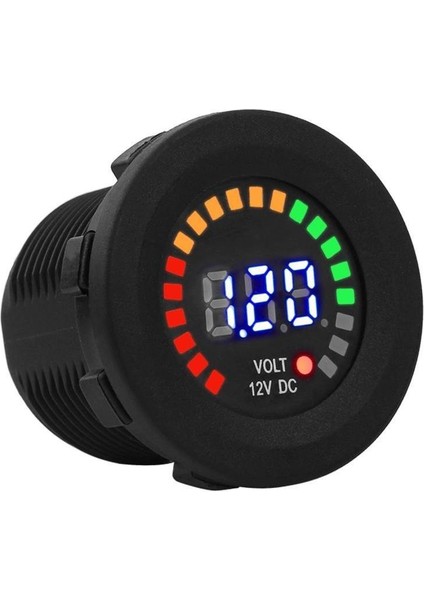 12V Araç Akü Kapasite Göstergesi 5-36V Voltmetre