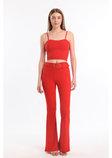 Gloplu Bustiyer | BUS33438 Kırmızı