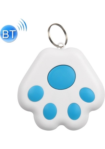 2 Adet Köpek Pençe Bluetooth Anti-Kayıp Cihaz Açık Mavi (Yurt Dışından)