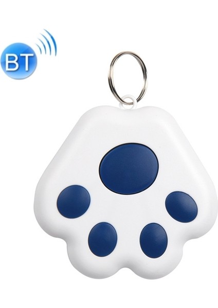 2 Adet Köpek Pençe Bluetooth Anti-Kayıp Cihaz Koyu Mavi (Yurt Dışından)