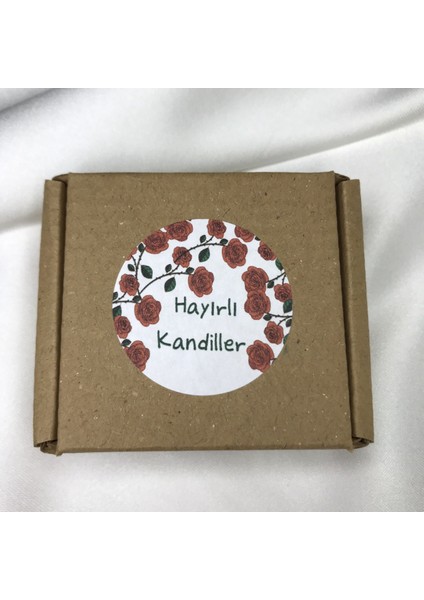 Kandil Etiketi Yuvarlak Hayırlı Kandiller Mat Sticker 4 cm (33 Adet)