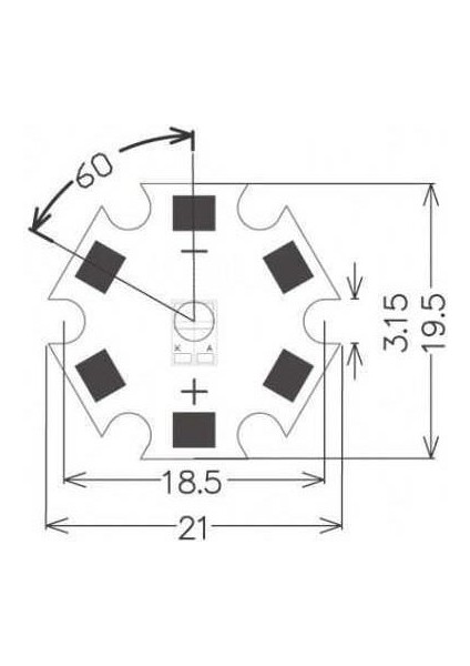 Power LED Pcb Alüminyum