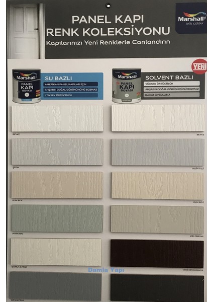 Solvent Bazlı Amerikan Panel Kapı Boyası 2,5 Lt Kum Beji
