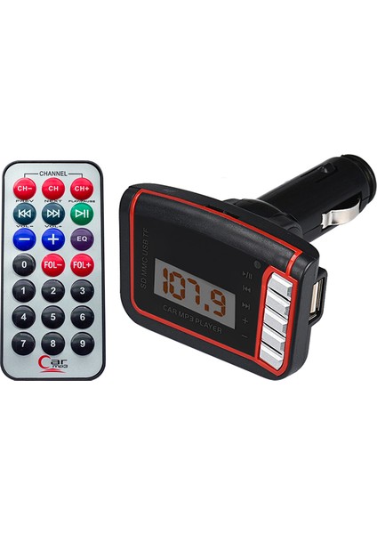 HL-19682 Usb/sd/mp3 12-24 Volt Ekranlı Uklı Hafızasız Fm Transmıtter