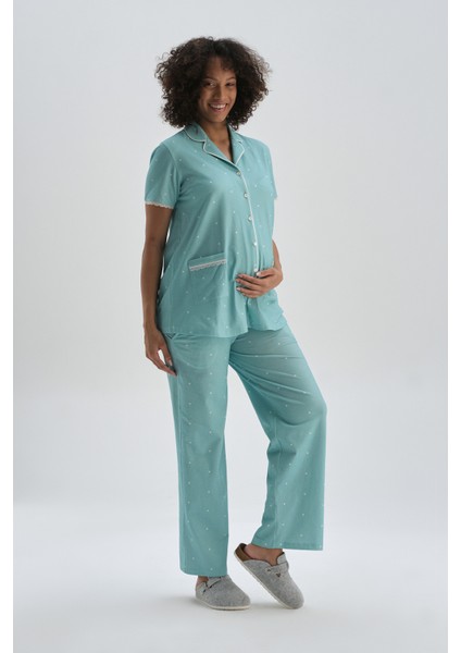 Mınt Pijama Üst