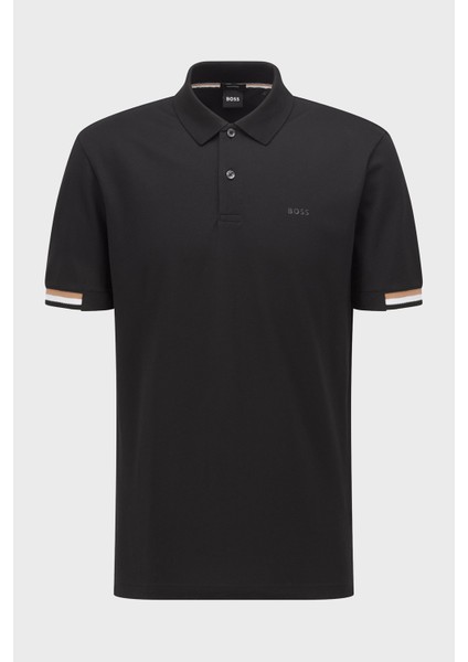 Logolu Regular Fit Düğmeli % 100 Pamuk Polo T Shirt Erkek Polo 50467113 001 indirimleri