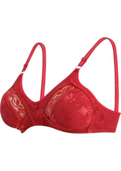 1006 Bayan Dantelli Toparlayıcı Battal Bordo - 100