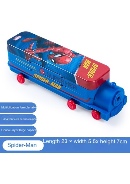 Çocuk Öğrenme Kırtasiye Kutusu Karikatür Çift Katlı Tren Çok Fonksiyonlu Yaratıcı Ilköğretim Okulu Öğrencileri Demir Kalem Kutusu (Yurt Dışından) fiyatları