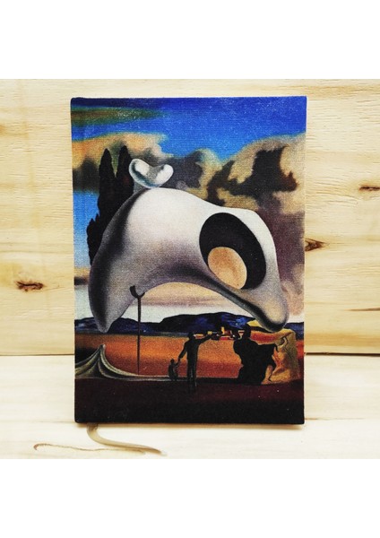 Salvador Dali Set 7 - Defter-Kalem-Kanvas Çanta 3 modelleri