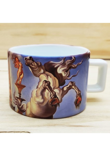 Salvador Dali Set 4 - Çay/kahve Fincanı-Traverten Bardak Altlığı 2