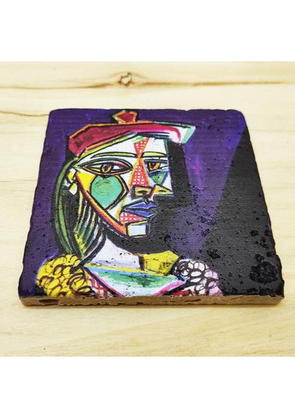 Pablo Picasso Set 5 - Çay/kahve Fincanı-Traverten Bardak Altlığı-Kalem-Defter-Kanvas Çanta 1