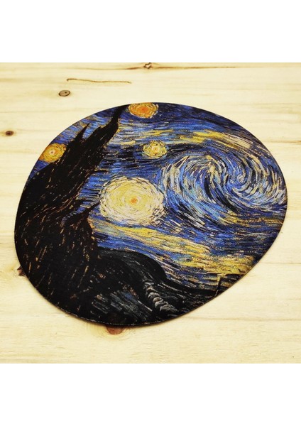 Vincent Van Gogh Set 6 - Kupa-Traverten Bardak Altlığı-Mousepad-Mdf Telefon Standı 1