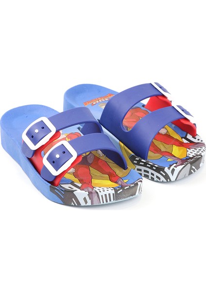 Yazlık Kaydırmaz Taban Iki Toka Erkek Çocuk Terlik