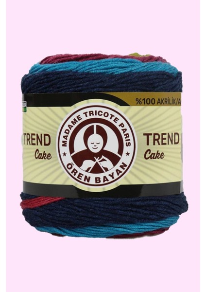 Trend Cake Batik Ebruli El Örgü Ipi 634