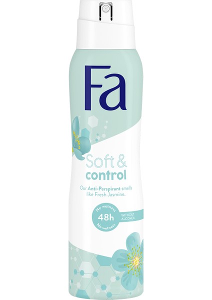 Soft & Control Kadın Yasemin Kokulu Deosprey 150 Ml