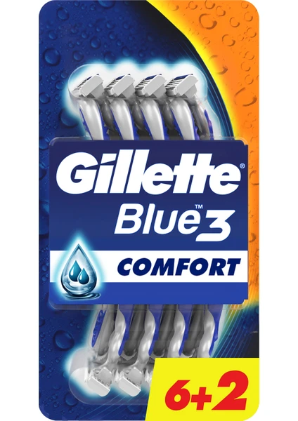 Blue3 Comfort Kullan At Tıraş Bıçağı 6+2 Adet