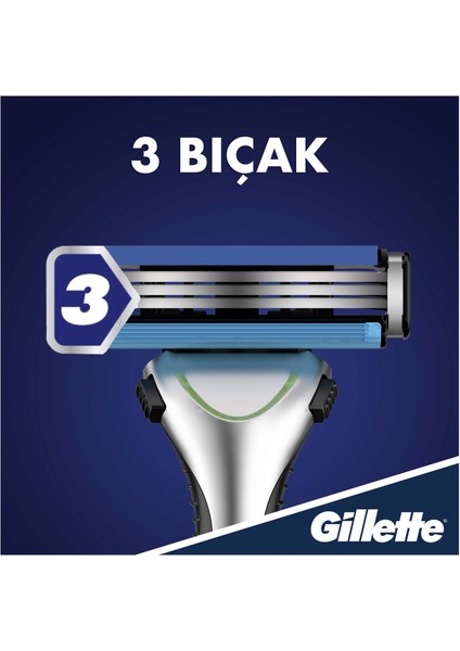 Sensor3 Sensitive Tıraş Makinesi + 6 Yedek Tıraş Bıçağı