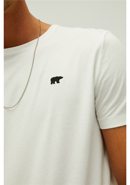 Erkek Tişört Gamer Element T-Shirt Kırık Beyaz fırsatları