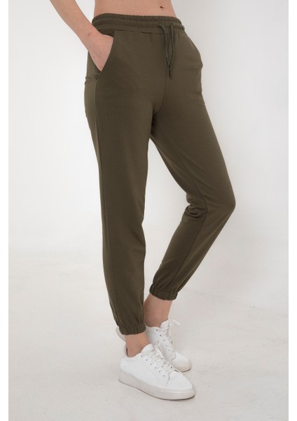 Kadın Beli ve Paçası Lastikli Eşofman Altı fırsatları