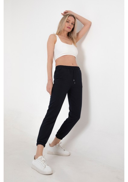 Kadın Beli ve Paçası Lastikli Eşofman Altı fırsatları