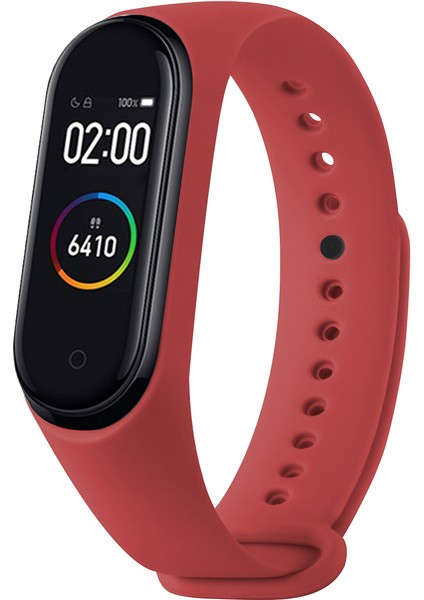 Xiaomi Mi Band 3 ve Mi Band 4 Uyumlu Yüksek Kalite Silikon Kordon