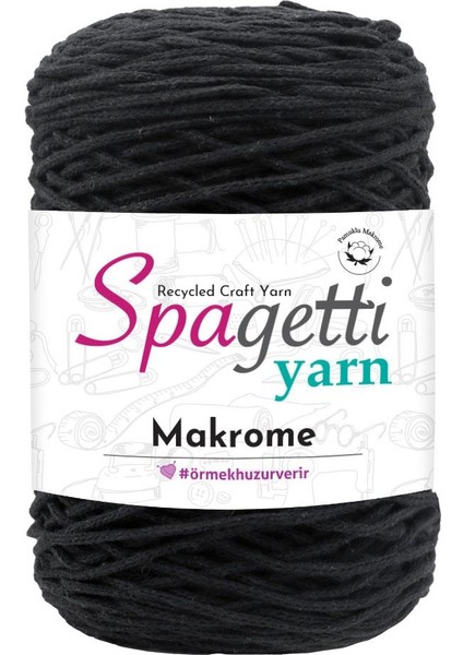 Siyah Pamuk Makrome Ip