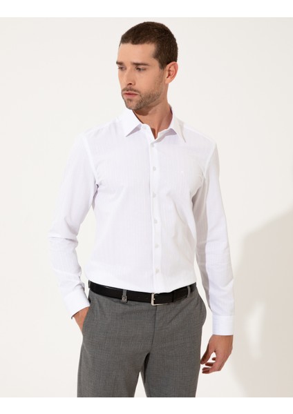 Pierre Cardin Beyaz Slim Fit Gömlek 50247116-VR013