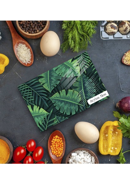 Kişiye Özel Cam Kesme ve Sunum Tablası 20X30CM Model 22 modelleri