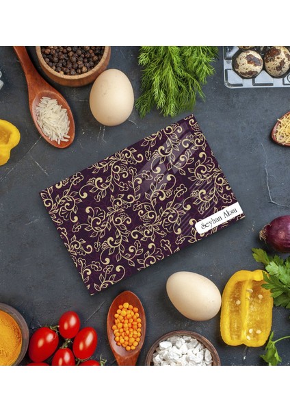 Kişiye Özel Cam Kesme ve Sunum Tablası 20X30CM Model 15 modelleri