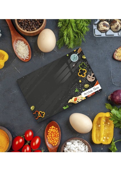 Kişiye Özel Cam Kesme ve Sunum Tablası 20X30CM Model 3 modelleri