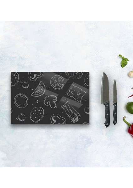 Gift Cam Kesme ve Sunum Tablası 20X30CM Model 14